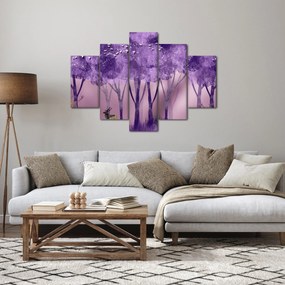 Obraz - Jelene v magickom lese (150x105 cm)