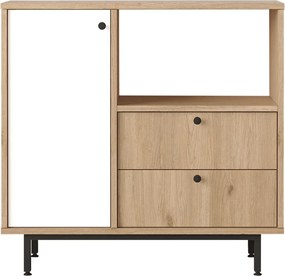 Skrinka na mikrovlnku Houseland Royce 01 dub Castello/biela