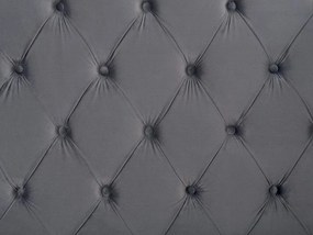 Zamatová posteľ 160 x 200 cm sivá AYETTE Beliani