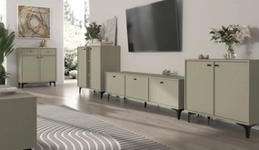 Dizajnová komoda RAY 157cm čierna