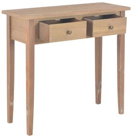 vidaXL Toaletný konzolový stolík, hnedý 79x30x74 cm, drevo