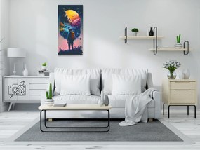 Gario Diamantové maľovanie Dúhové dobrodružstvo Rozmery: 40 x 80 cm, Rámovanie: S vnútorným rámom, Diamanty: Štvorcové