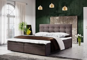 Moderná posteľ s úložným priestorom 180x200 STIG II - hnedá
