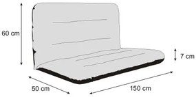 Vankúš na hojdačku ANIA 150 cm zelený
