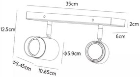 Lucide 35913/02/33 - Bodové svietidlo FLORIS 2xGU10/40W/230V zelená