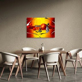 Sklenený obraz - Maľba ľudskosti (70x50 cm)