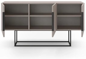 Sivo-béžová nízka komoda 150x80 cm Titan – Marckeric