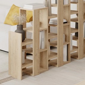 Regál v dekore duba v prírodnej farbe 158x151 cm Anissa – Marckeric