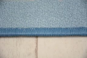 Kusový koberec LOKO Bird modrý