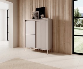 Vysoká komoda DONNA béžová 103 cm