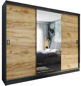 Skriňa Retro 200 1L grafit/ Dvierka craft