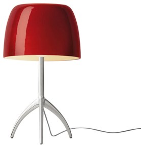 Foscarini Lumiere grande hliník/červená stmieva