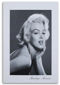 Obraz na plátně Marilyn Monroe černobílá - 70x100 cm
