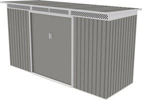 Záhradný domček G21 GRAH 483 - 340 x 142 cm, metalický šedý