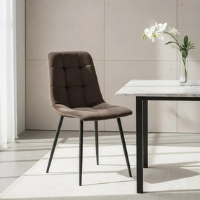 Set - 4 ks Jedálenská stolička AVENBERG ARDEN, hnedá