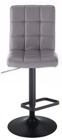 LuxuryForm DESIGN Barová stolička TOLEDO na čiernom tanieri - šedá