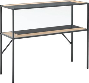 XXXLutz KONZOLOVÝ STOLÍK, jedľa, prírodná farba, čierna, 100/79/35 cm MID.YOU - Stolíky do obývačky - 001914005601