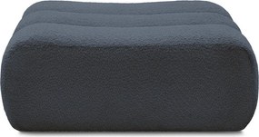 Tmavomodrá podnožka z textílie buklé Azra – Bobochic Paris