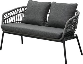 Autronic BONTEC Záhradná sedacia súprava, kov, polyratan, sivá, AZ-L1880 GREY Farba: Šedá