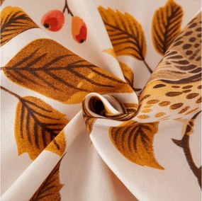 Plachta z mikrovlákna BIRDS PUMPKIN hnedé 90x200 cm