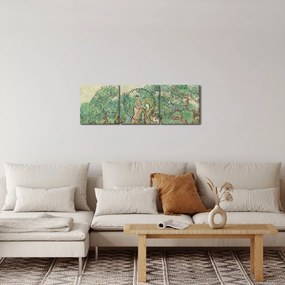 Obraz - Vincent van Gogh, The Olive Orchard, reprodukcia (s hodinami) (90x30 cm)