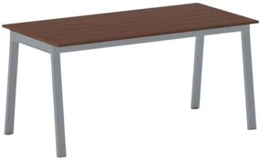 Kancelársky pracovný stôl PRIMO BASIC, sivostrieborná podnož, 1600 x 800 mm, čerešňa
