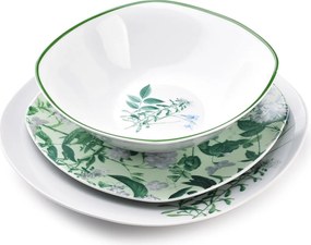 Porcelánová jedálenská súprava Herbal Mist sada 18ks