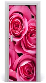 Samolepiace fototapety na dvere ružová ruža 75x205 cm