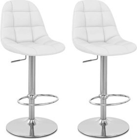 2x Barová stolička Hawaj CL-8023 biela