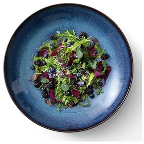 Čierna/modrá kameninová misa ø 40 cm Gastro Dark Blue/Black – Bitz