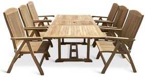 Noela Záhradná drevená zostava 1+6 pre 6 osôb Bali II.