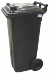 Popolnica 120 l čierna UH kuka KLC