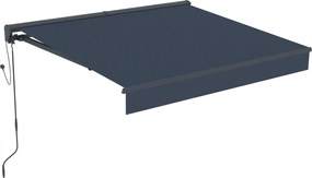 Elektrická markíza s LED osvetlením BestBerg BBSU-EL250CG / 250 × 200 cm / sivá