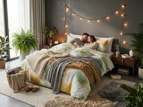 Obliečky z mikrovlákna HEARTAMI farebné Rozmer obliečky: 70 x 80 cm | 140 x 200 cm