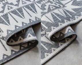 ELLE Decoration, Kusový koberec Gemini 106018 Silver z kolekcie Elle – na von aj na doma, 200x290, šedá, chodba / predsieň