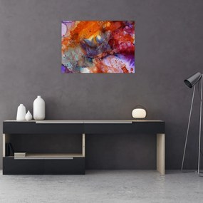 Obraz - Abstraktné atramentové umenie (70x50 cm)
