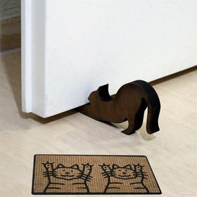 BO-MA, Rohožka Kokos + guma 2 mačky – na von aj na doma, 40x70, hnedá, chodba / predsieň