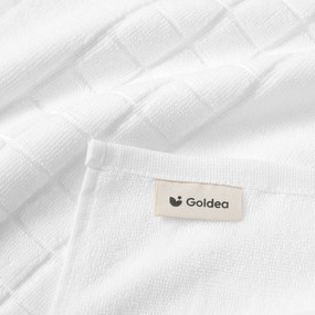 Goldea kúpeľňová froté predložka mozaika – biela 50 x 70 cm