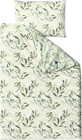 Bavlnené obliečky FLORIBIRD POLY zelené Rozmer obliečky: 70 x 90 cm | 140 x 200 cm