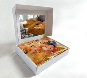 Makosaténové obliečky Gustav Klimt - KISS, Vyberte typ balenia: Darčekové balenie 2+2