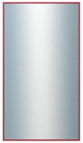 DANTIK - Zrkadlo v rámu, rozmer s rámom 50x90 cm z lišty Hliník červená m. (7002244)