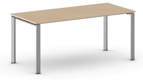 Rokovací stôl PRIMO INFINITY so sivostriebornou podnožou 1800 x 900 x 750 mm, buk