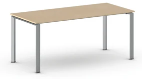 Rokovací stôl PRIMO INFINITY so sivostriebornou podnožou 1800 x 900 x 750 mm, buk