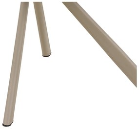 Béžové čalúnené jedálenské kreslo s podrúčkami Graham – Actona