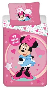 JERRY FABRICS Obliečky Minnie Sweet like me micro  Polyester - mikrovlákno, 140/200, 70/90 cm