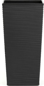 Plastový květináč Porto Riflo 36x19x19 cm černý