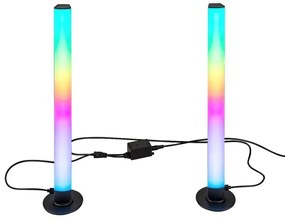 Rabalux 76014 - SADA 2x LED RGB Stmievateľná stolná lampa PACO LED/5W/5V