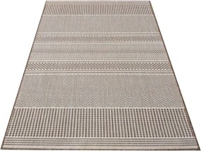 DY Hnedý obojstranný koberec s geometrickým vzorom Zara 12 Rozmer: 200x290 cm