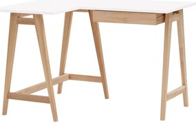 Pracovný stôl s bielou doskou 85x115 cm Luka - Ragaba