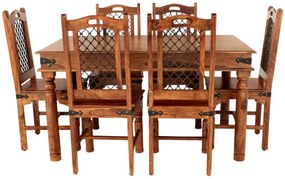 furniture-nabytek.cz - Jedálenský set pre 6 osôb z masívneho palisandru